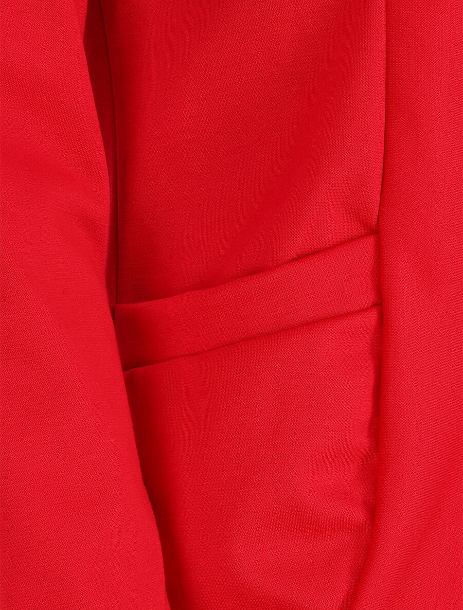 Veste légère ouverte à poches plaquées - Rouge - 3