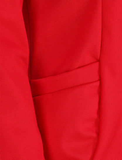 Veste légère ouverte à poches plaquées - Rouge - 3