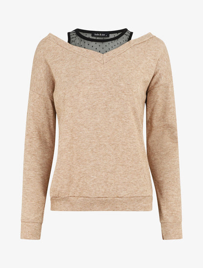 Pull bardot trompe l&