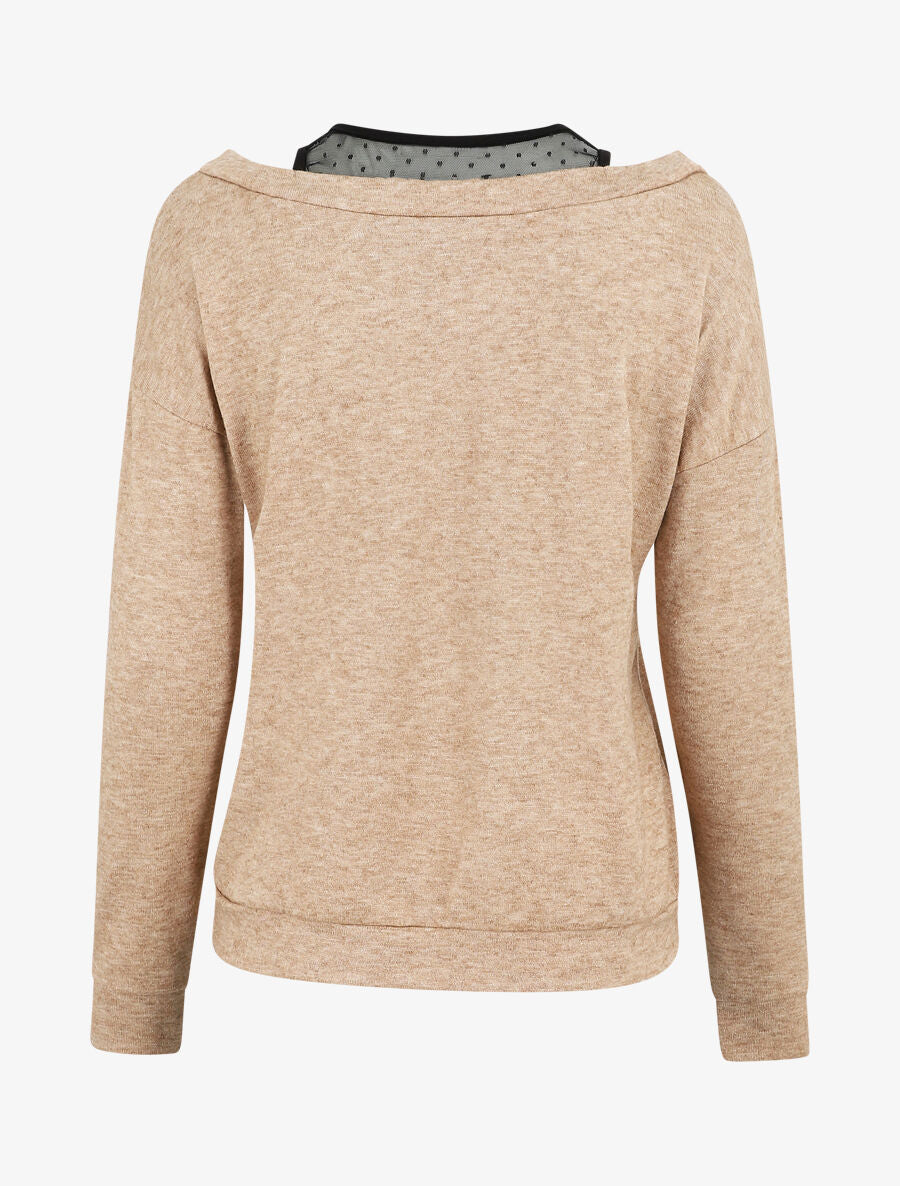 Pull bardot trompe l&