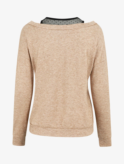 Pull bardot trompe l&