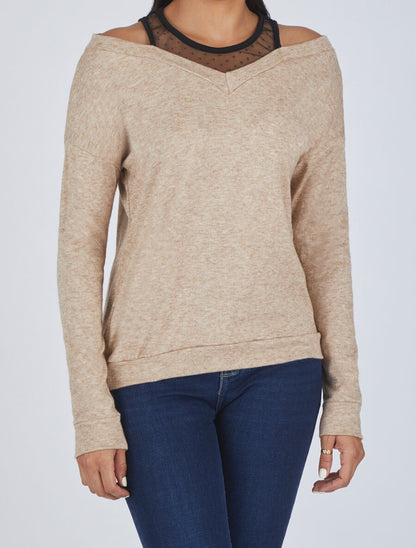 Pull bardot trompe l&