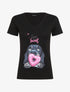 T-shirt slim Love is sweet - Noir - 1