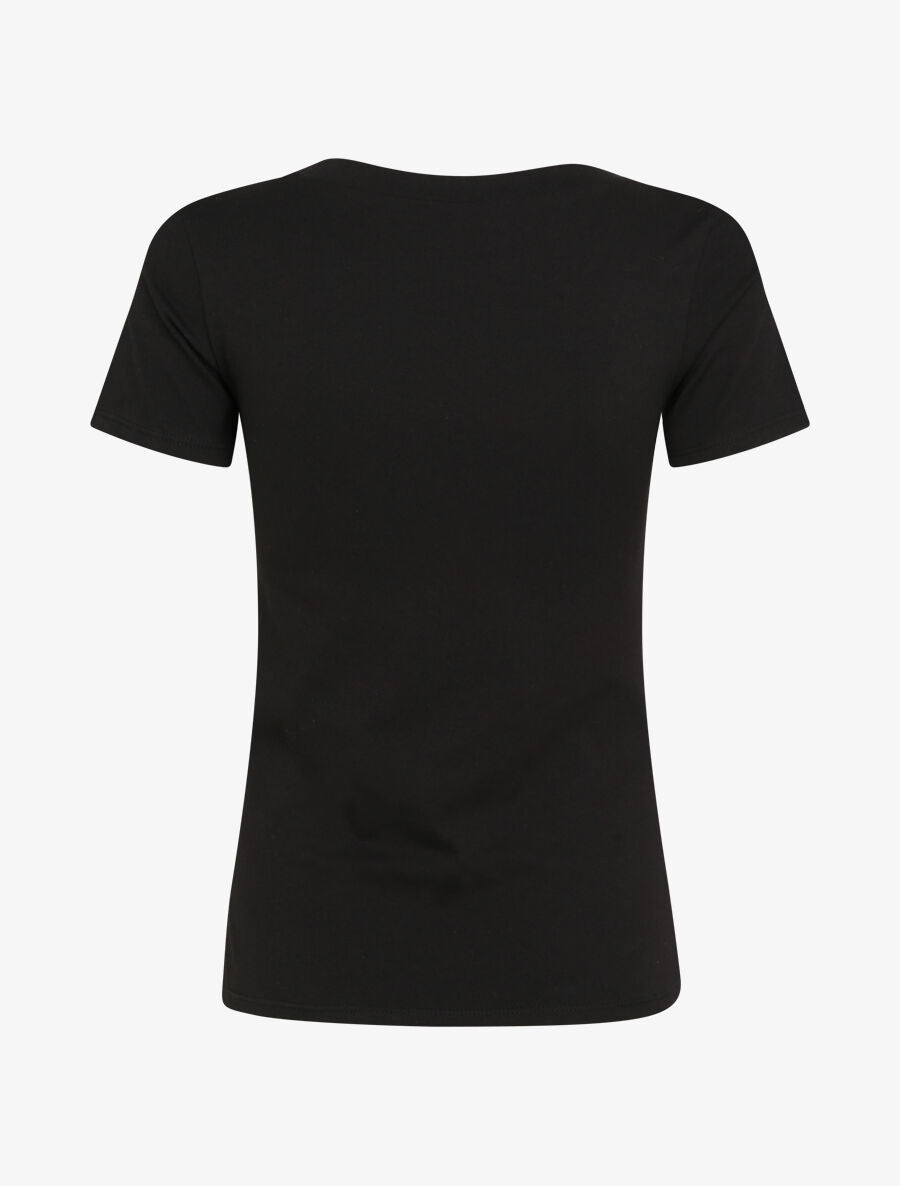 T-shirt slim Love is sweet - Noir - 2