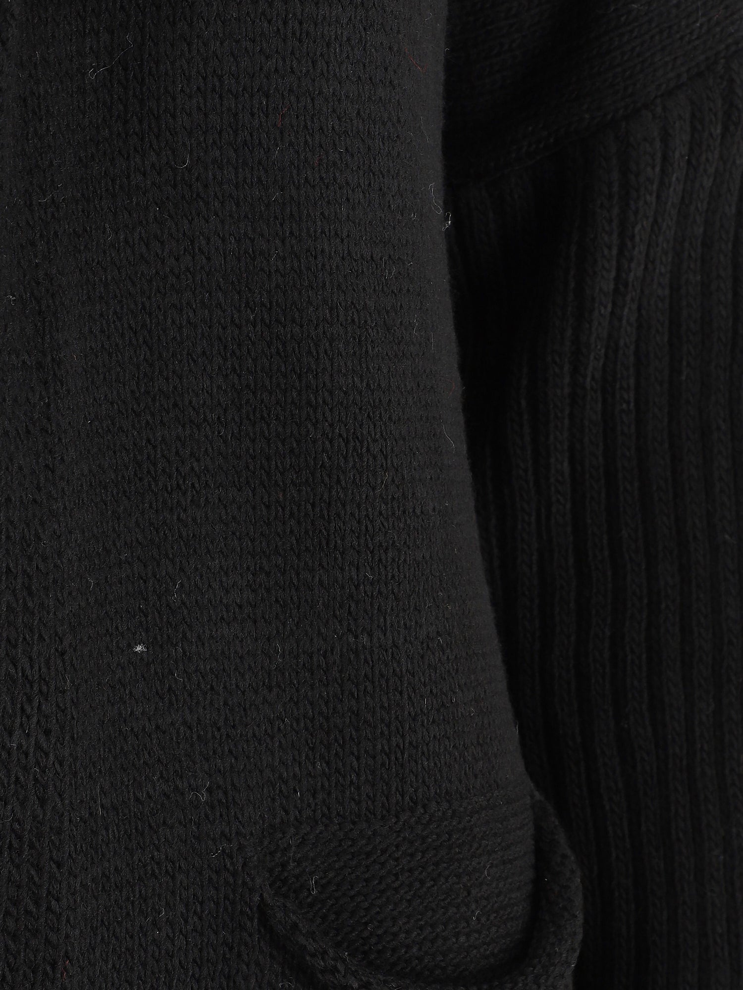 Gilet mi-long à capuche - Noir - 3