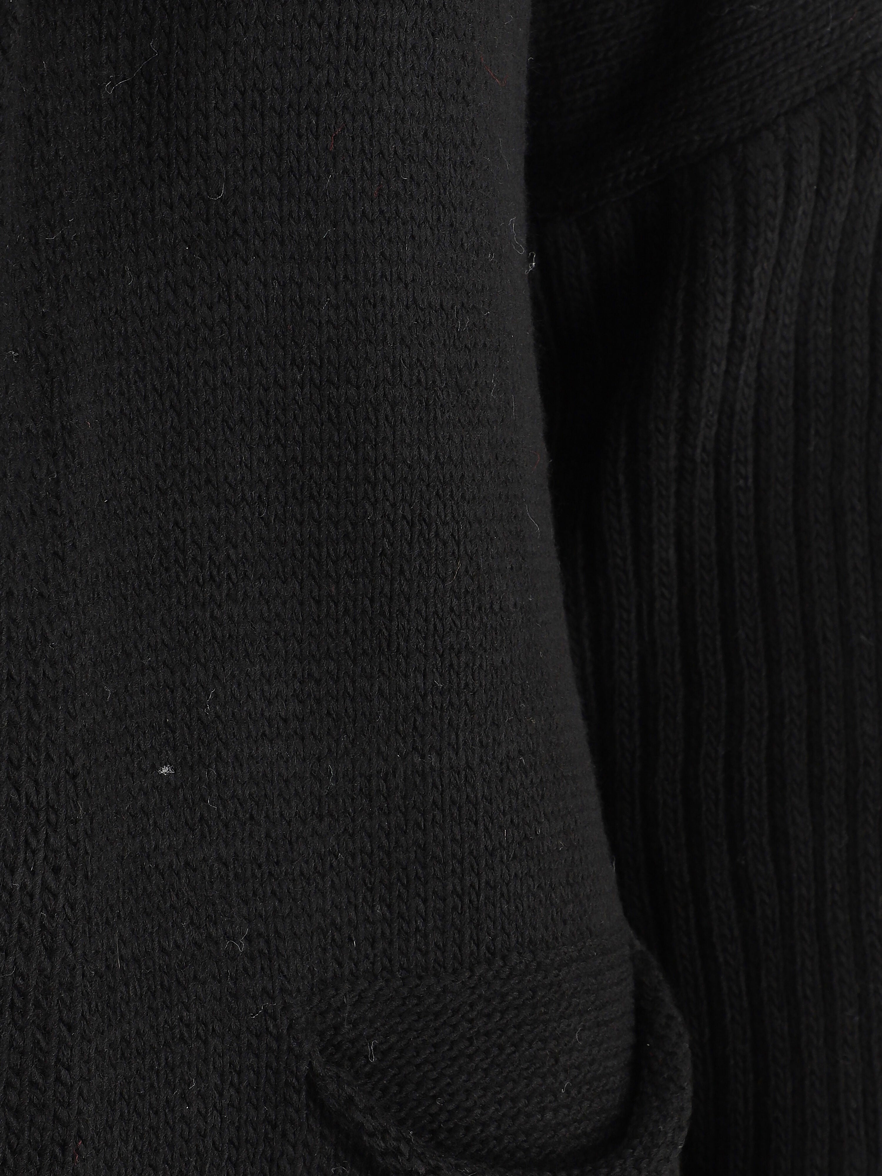 Gilet mi-long à capuche - Noir - 3