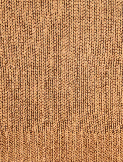Pull droit dos stylisé - Camel - 3