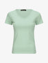 T-shirt à col V - Vert menthe - 1