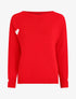 Pull droit à coeur - Rouge - 1