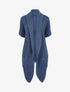 Gilet manches courtes et col châle - Bleu - 1