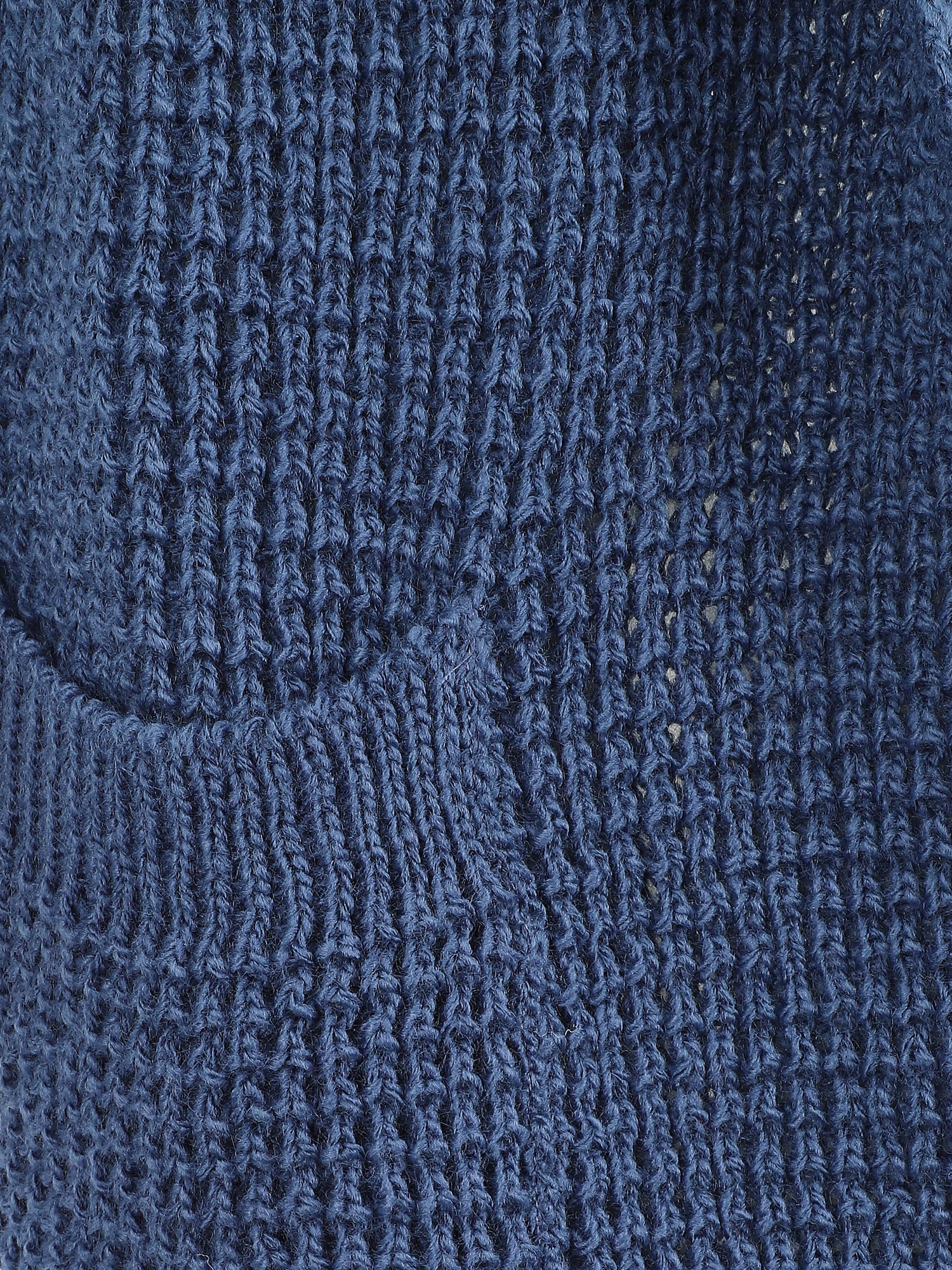 Gilet manches courtes et col châle - Bleu - 3