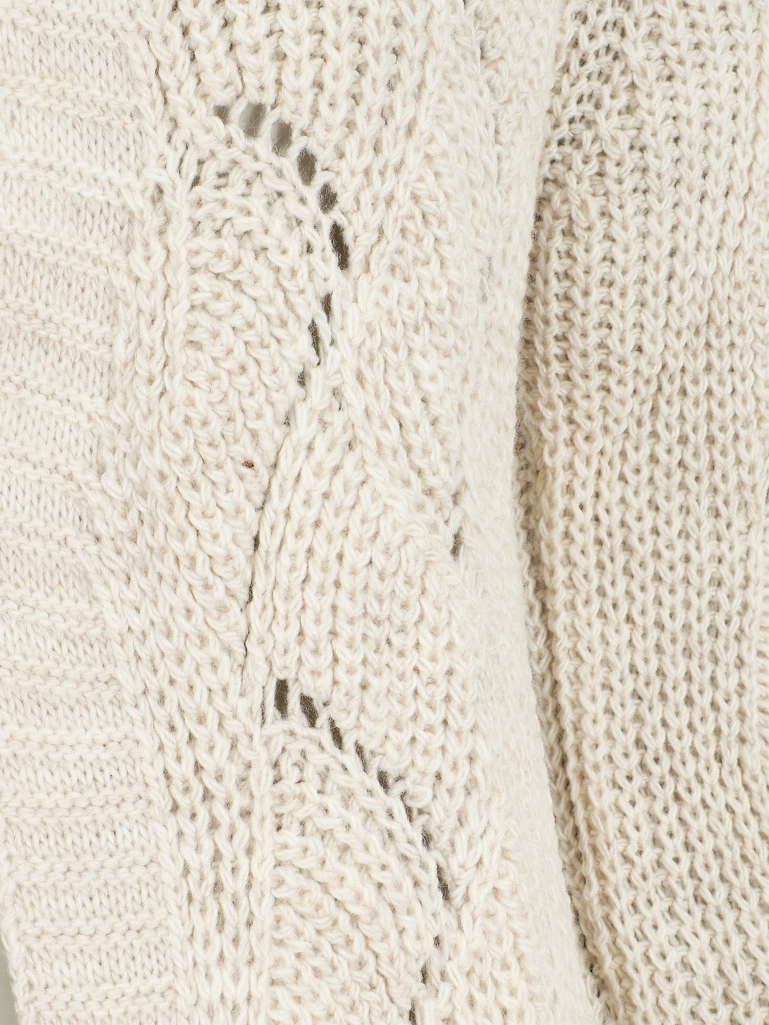 Gilet mi-long classique à bord côtelés - Beige - 3