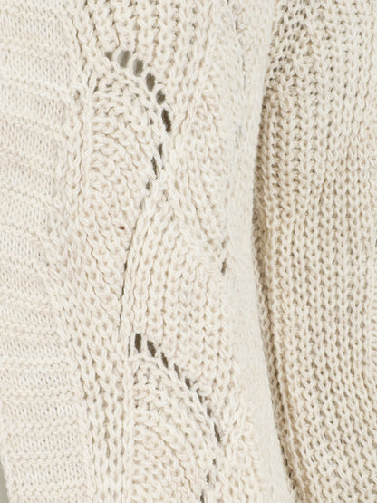Gilet mi-long classique à bord côtelés - Beige - 3