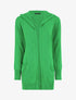 Gilet mi-long à capuche - Vert - 4