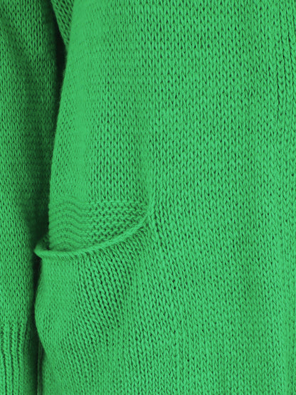 Gilet mi-long à capuche - Vert - 3
