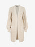 Gilet mi-long à manches ballon - Beige - 1