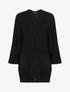 Gilet mi-long ample - Noir - 4