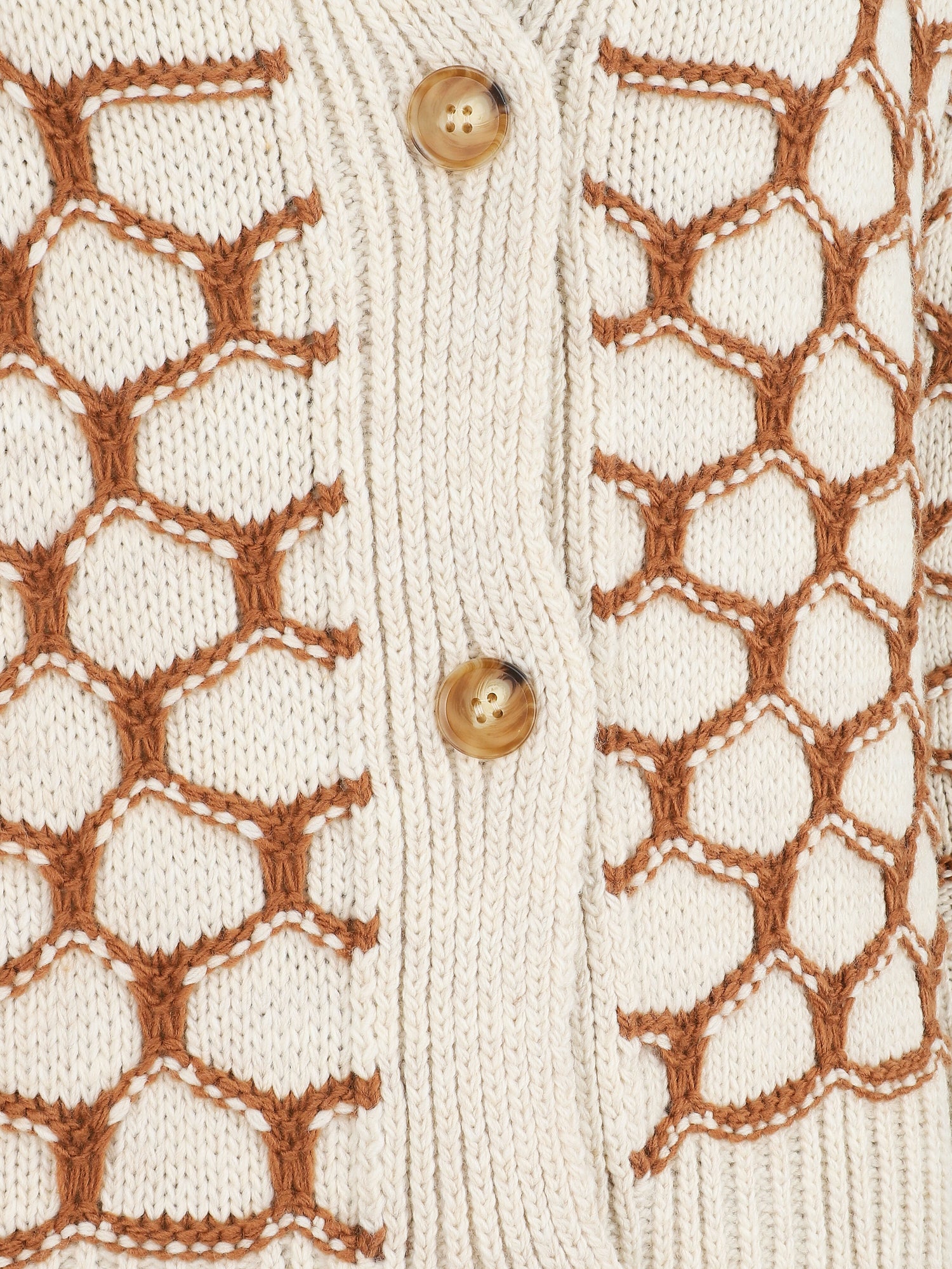 Cardigan à imprimé fantaisie - Camel - 3