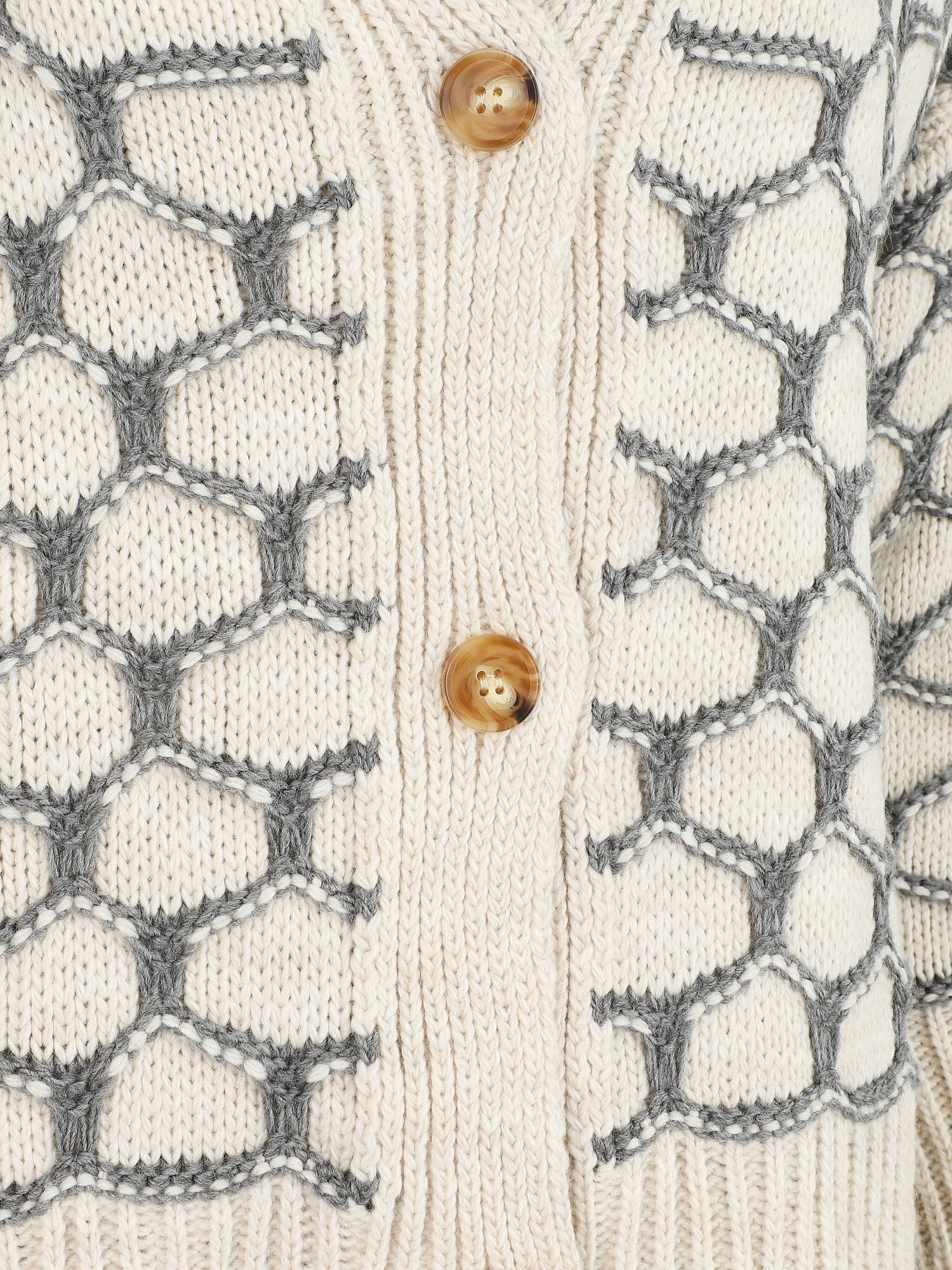 Cardigan à imprimé fantaisie - Gris - 3