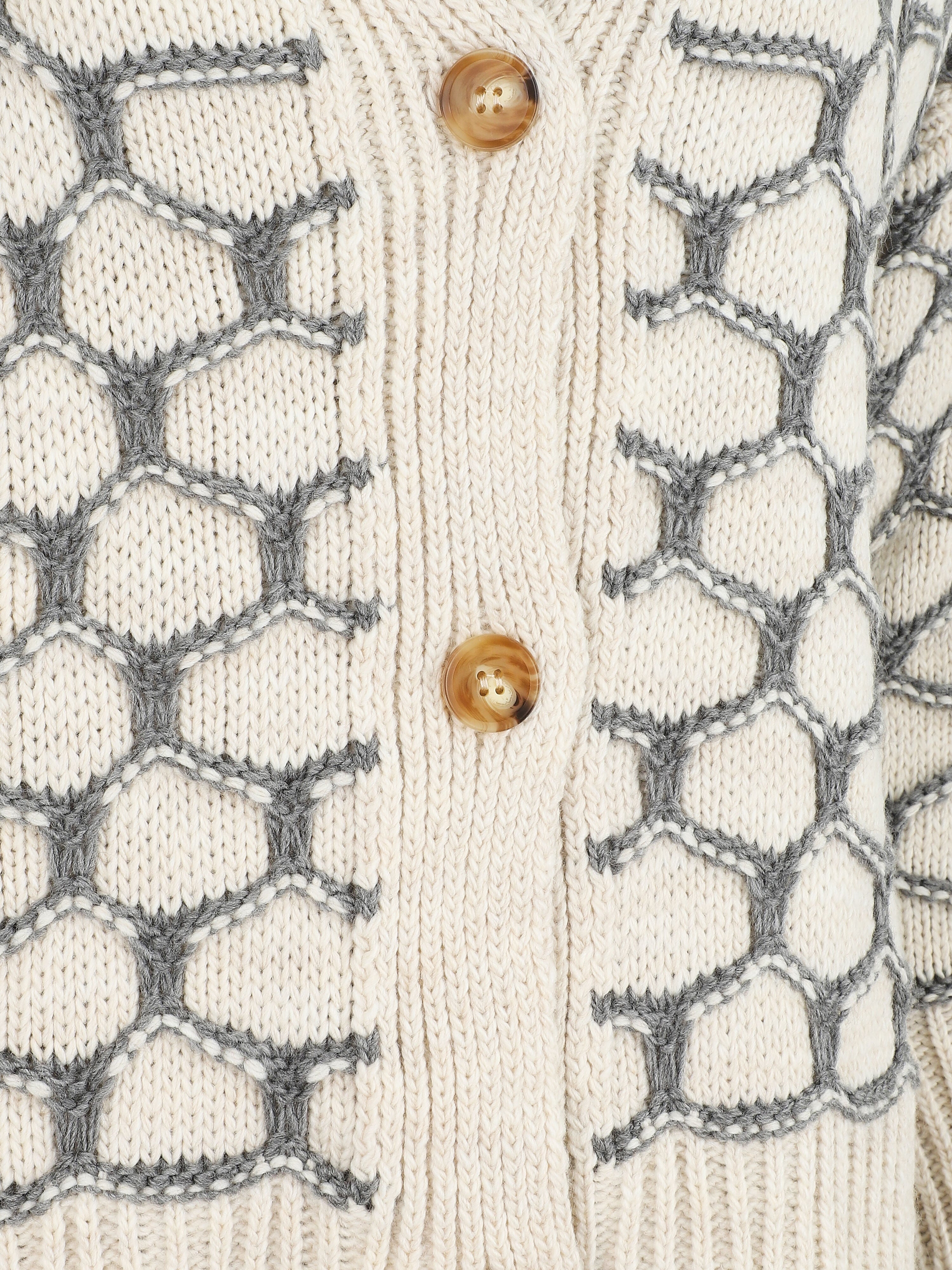 Cardigan à imprimé fantaisie - Gris - 3