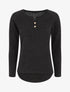 Pull côtelé à boutons - Noir - 4