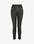 Pantalon slim en simili - Noir - 1