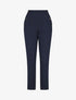 Pantalon droit à boutons décoratifs dorés - Marine - 4