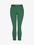 Pantalon 7/8 uni à revers - Vert - 4