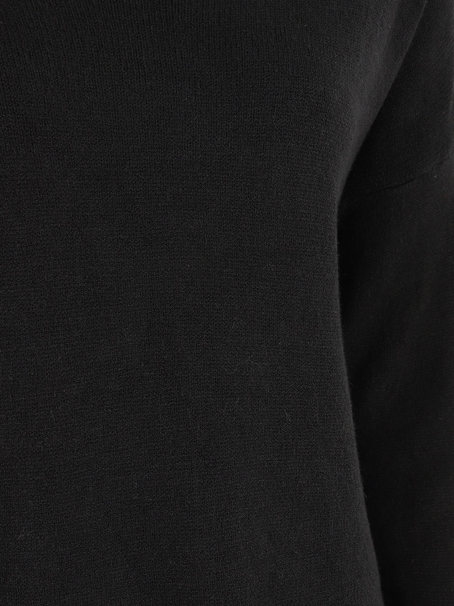 Pull ample uni col V - Noir - 3