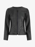 Veste ouverte en simili - Noir - 4