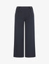 Pantalon ample à taille élastiquée - Marine - 3