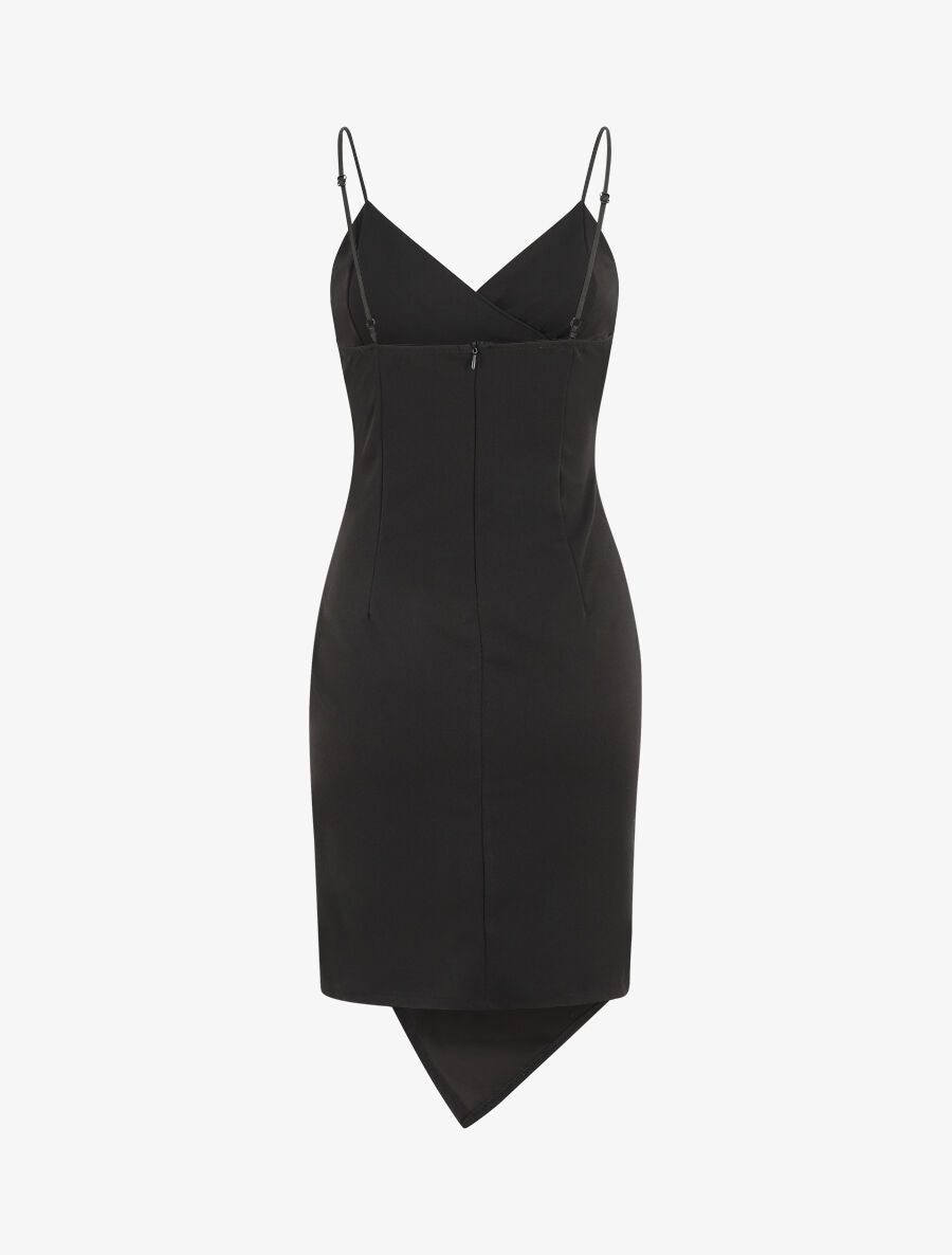 Robe fourreau style portefeuille - Noir - 2