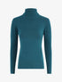 Pull uni à col roulé - Bleu canard - 4