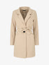 Manteau long croisé ceinturé - Beige - 1