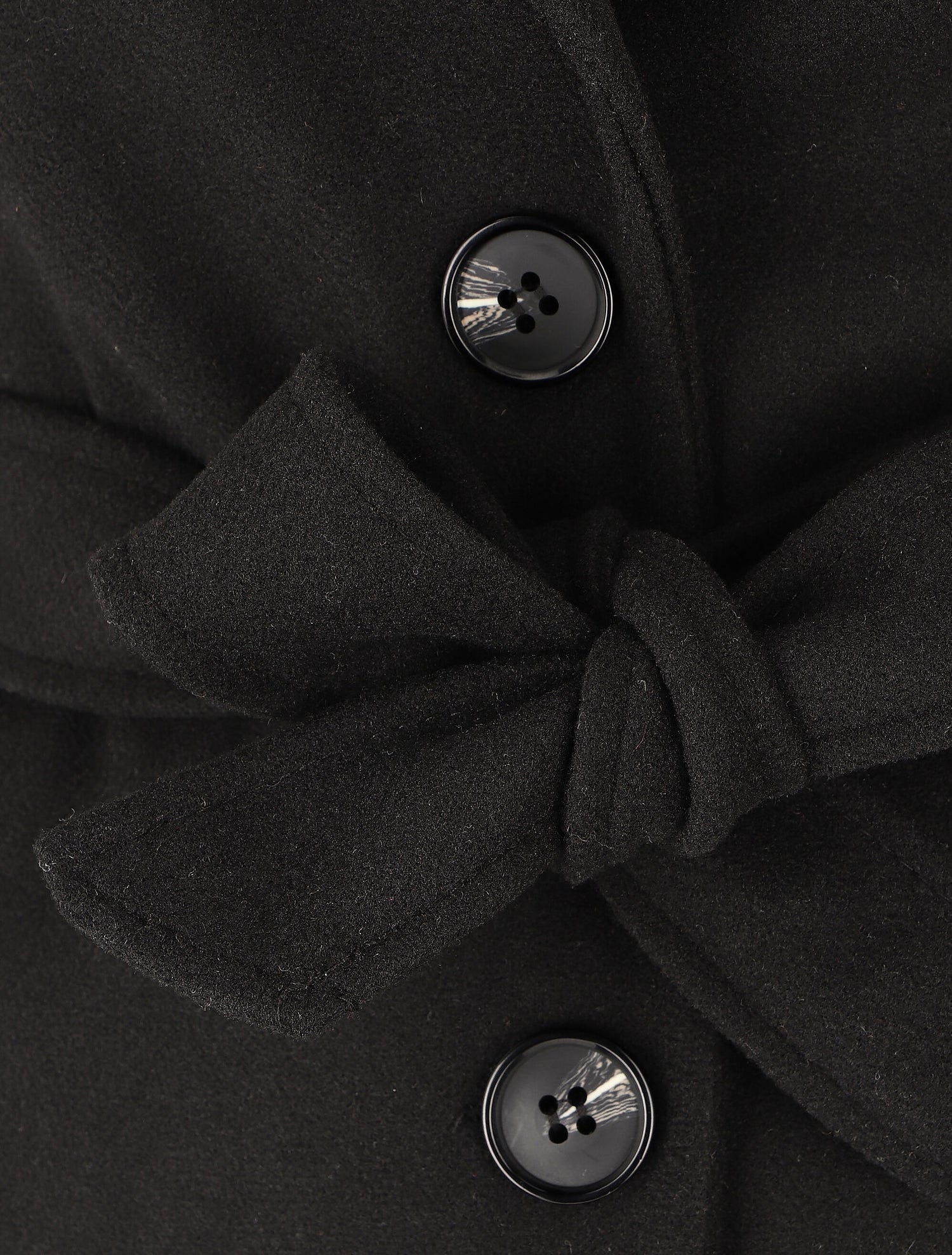 Manteau long classique - Noir - 3