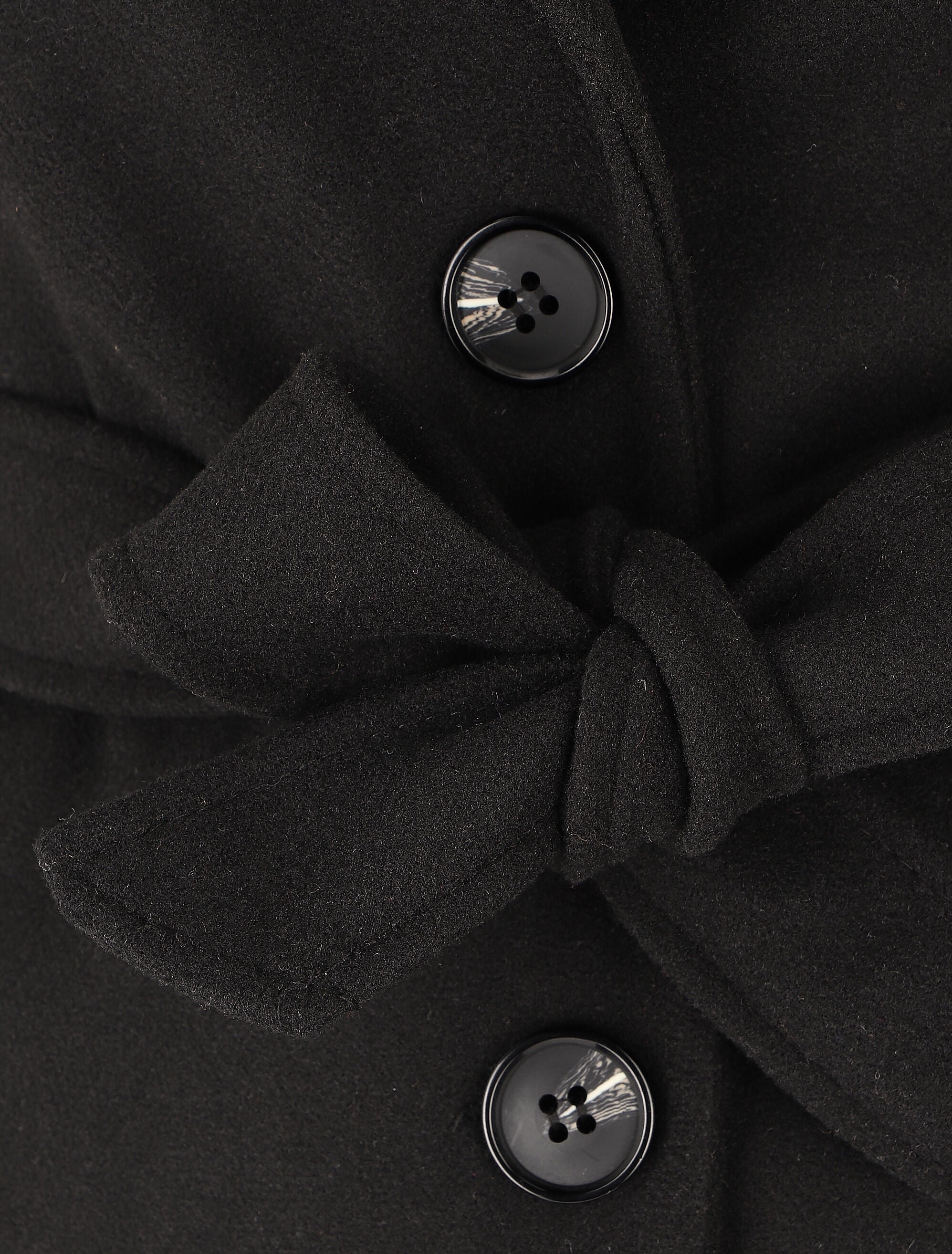 Manteau long classique - Noir - 3