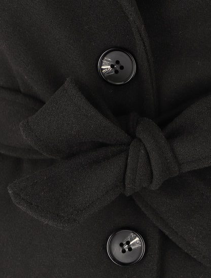 Manteau long classique - Noir - 3
