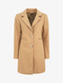 Manteau mi-long à boutons dorés - Camel - 4