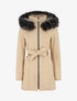 Manteau ajusté à capuche amovible - Beige clair - 1
