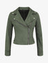 Veste style perfecto en suédine - Vert - 5