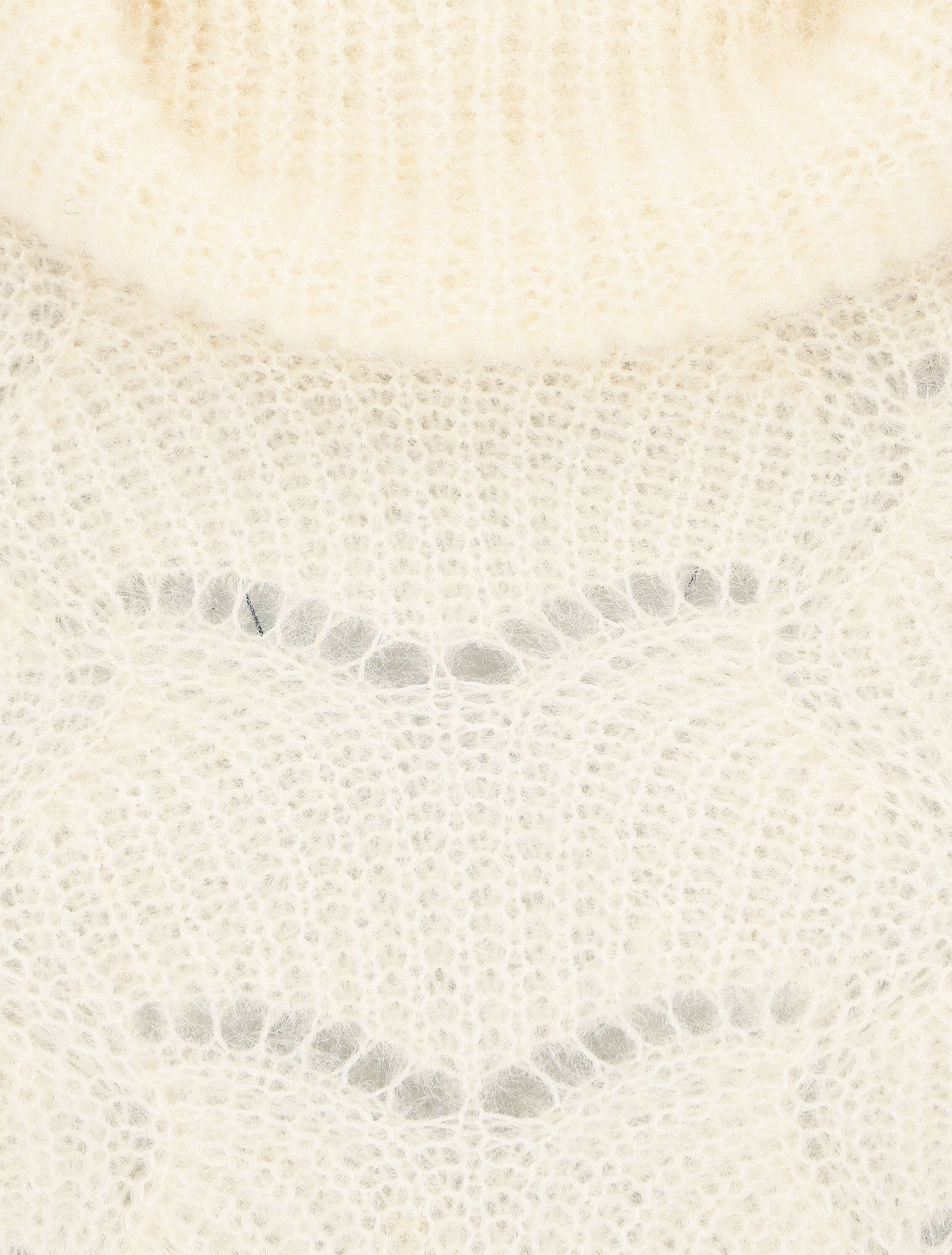 Pull duveteux à col roulé - Beige - 3