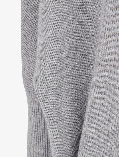 Pull col roulé oversize - Gris - 3