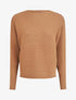 Pull loose à col rond - Camel - 1