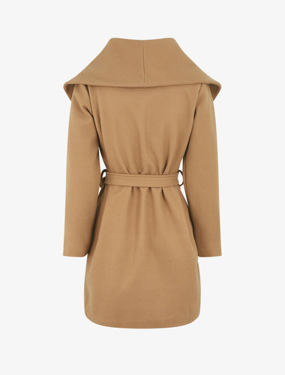 Manteau à col châle - Beige - 2