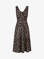 Robe midi imprimé léopard - Noir - 4