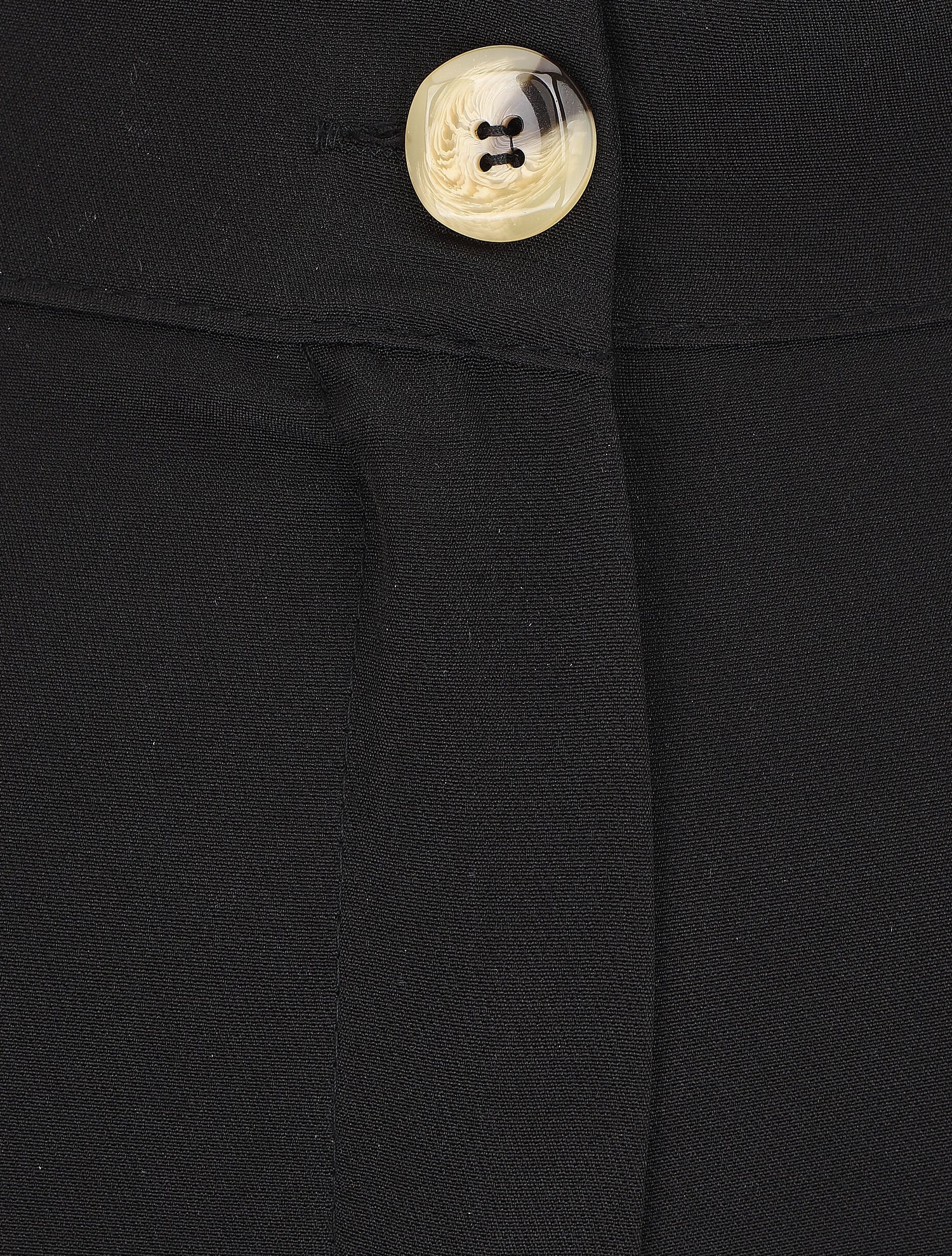 Pantalon classique à taille élastiquée - Noir - 3