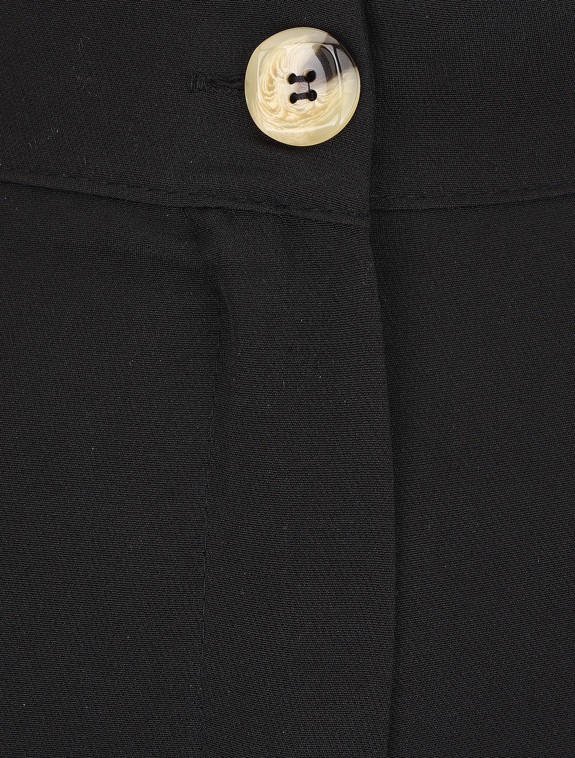 Pantalon classique à taille élastiquée - Noir - 3