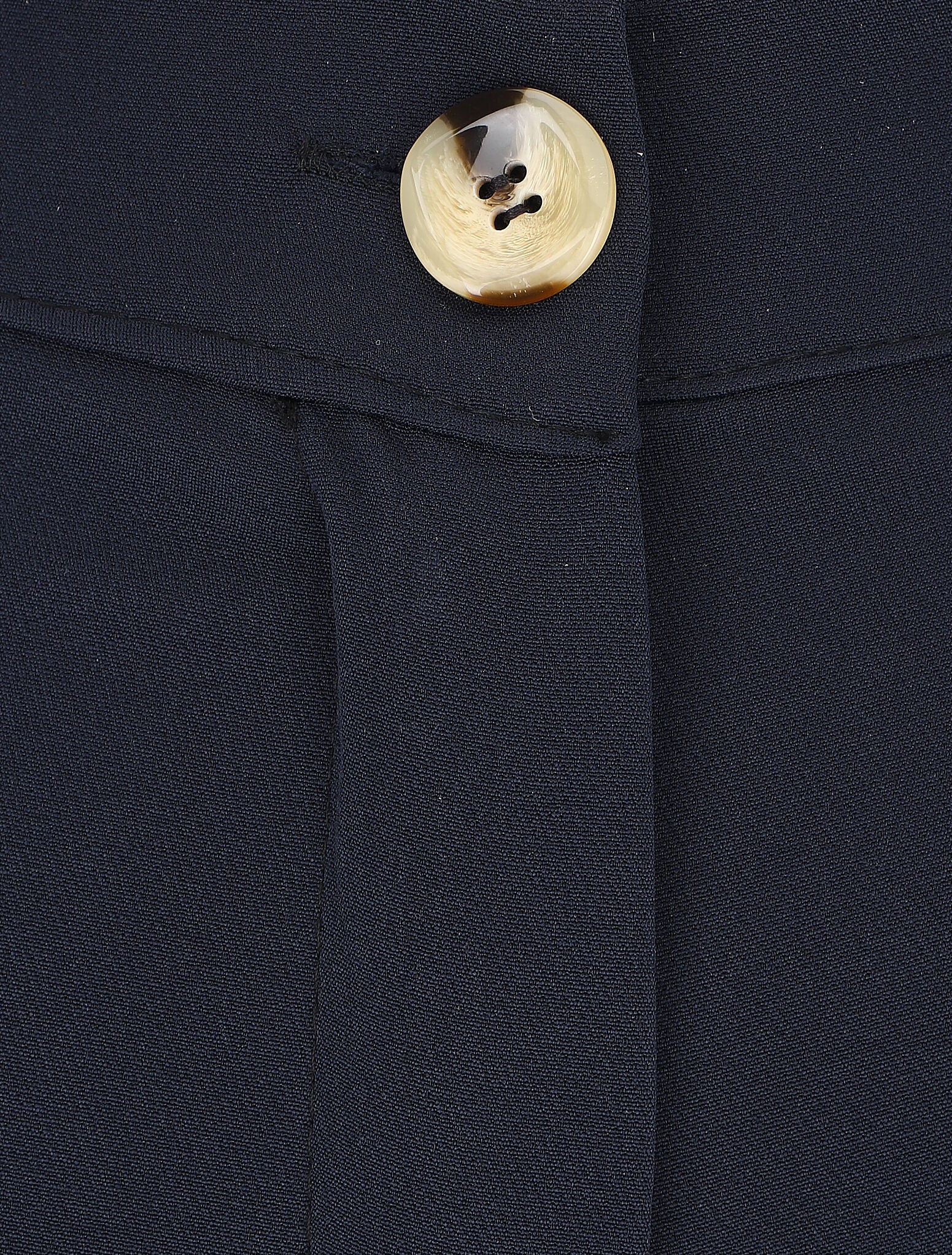 Pantalon classique à taille élastiquée - Marine - 3