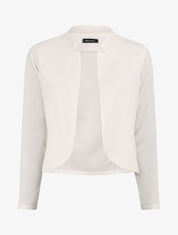Veste courte à col cranté - Blanc - 1
