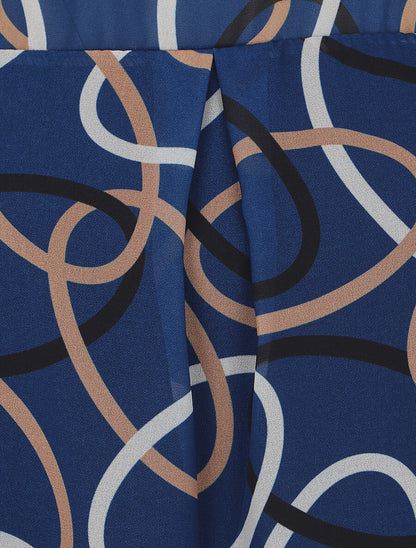 Top manches longues imprimé graphique - Bleu - 3